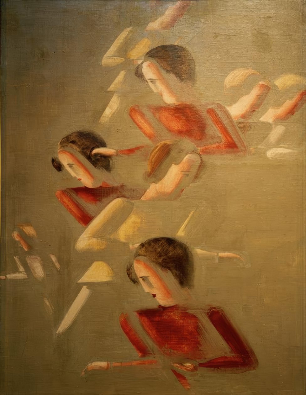 Rot Gegeneinander von Oskar Schlemmer