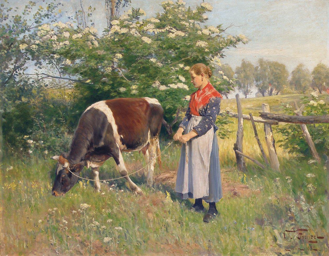 Die Milchmagd von Oskar Frenzel