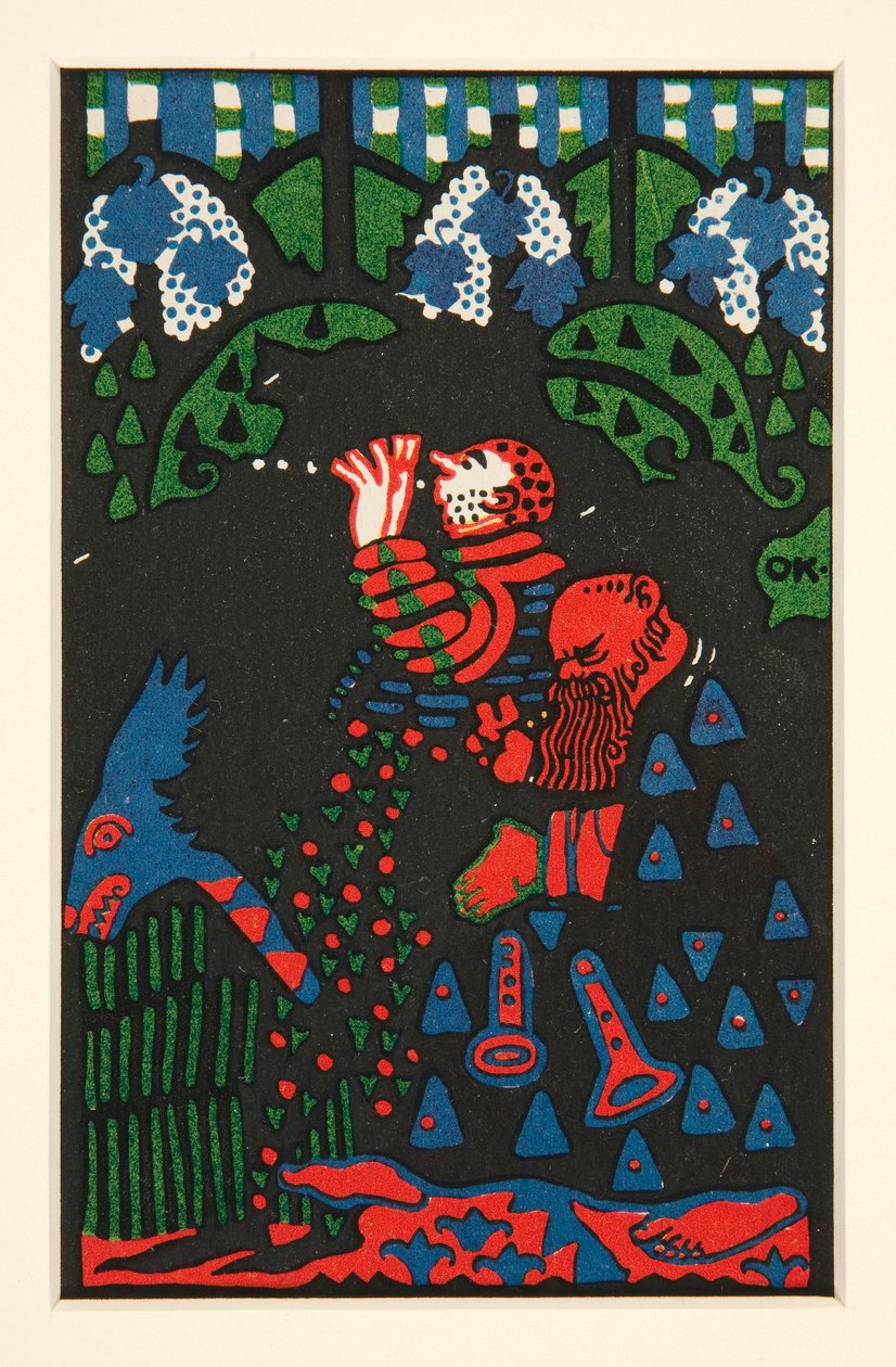 Zwei Musiker von Oskar Kokoschka
