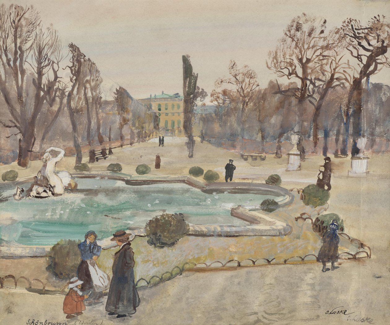 Schönbrunn (Winter) von Oskar Laske