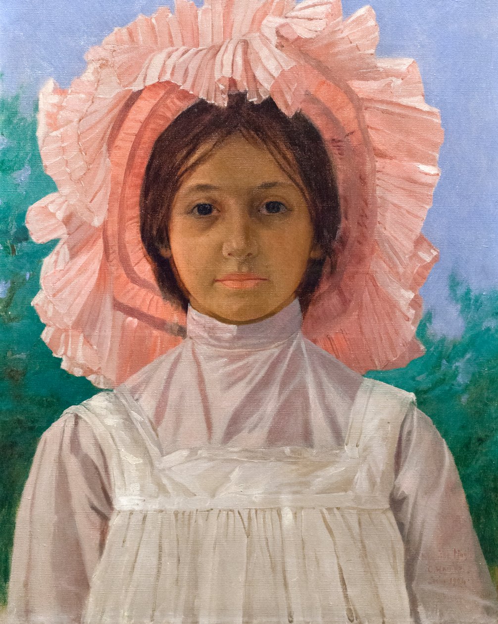 Mädchen mit rosa Mütze von Osman Hamdi Bey