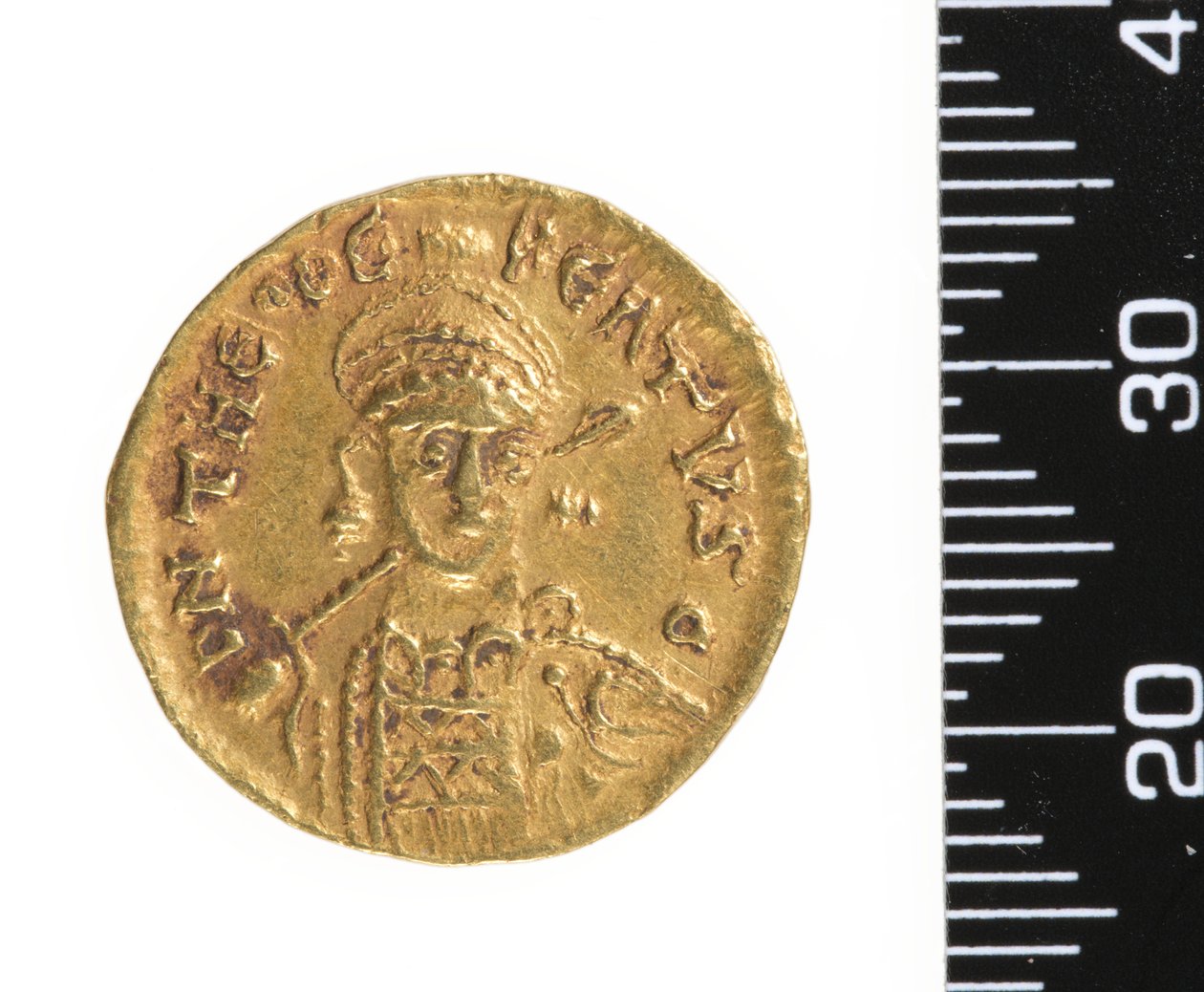 Münze (Vorderseite) um 534-548 von Ostrogothic Ostrogothic