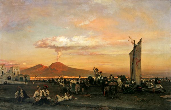 Kai in Neapel, 1859 von Oswald Achenbach
