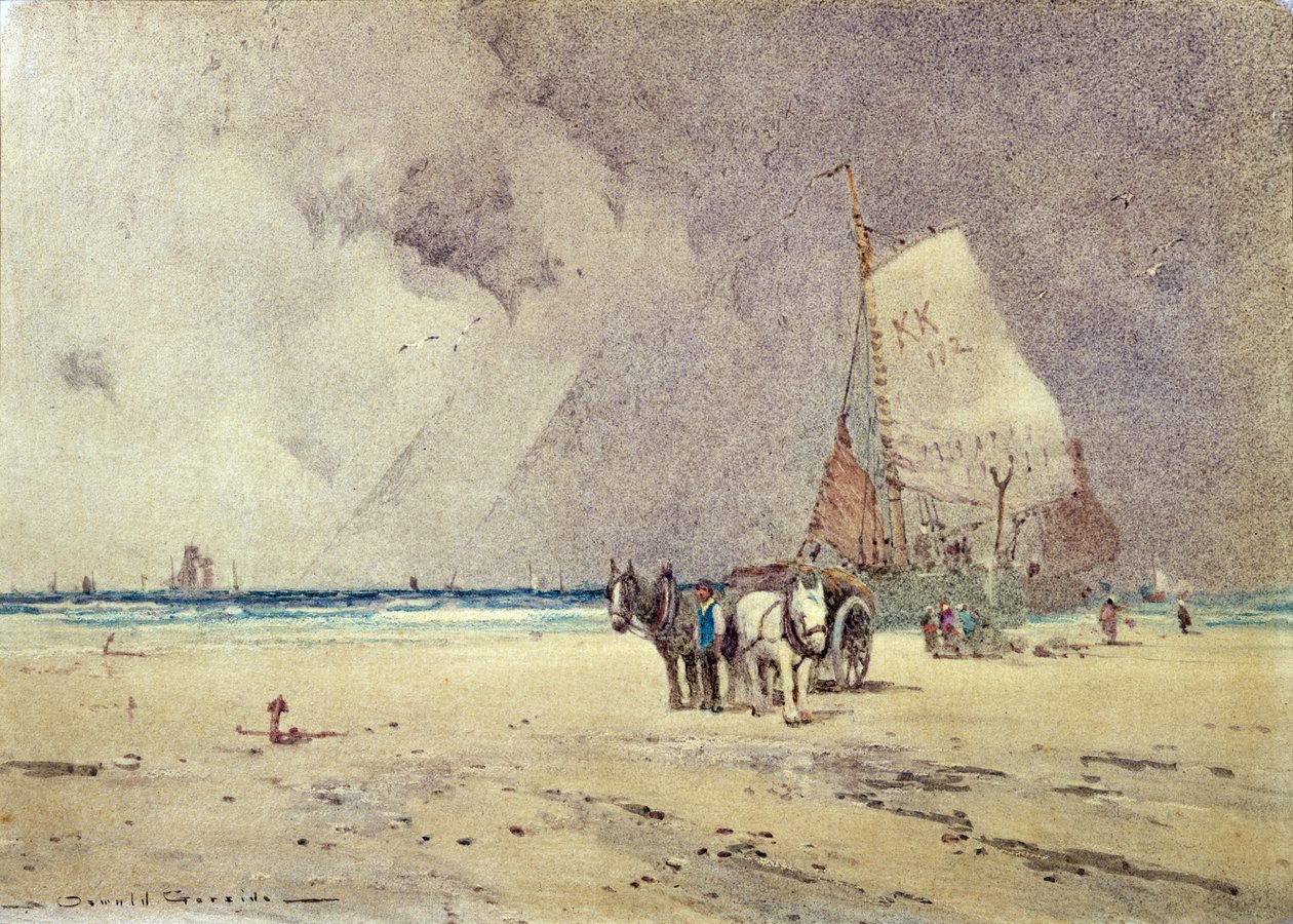 Winterstrand-Szene von Oswald Garside