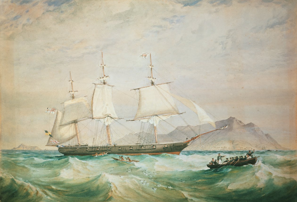H.M.S. Hornet, 1861 von Oswald Walters Brierly