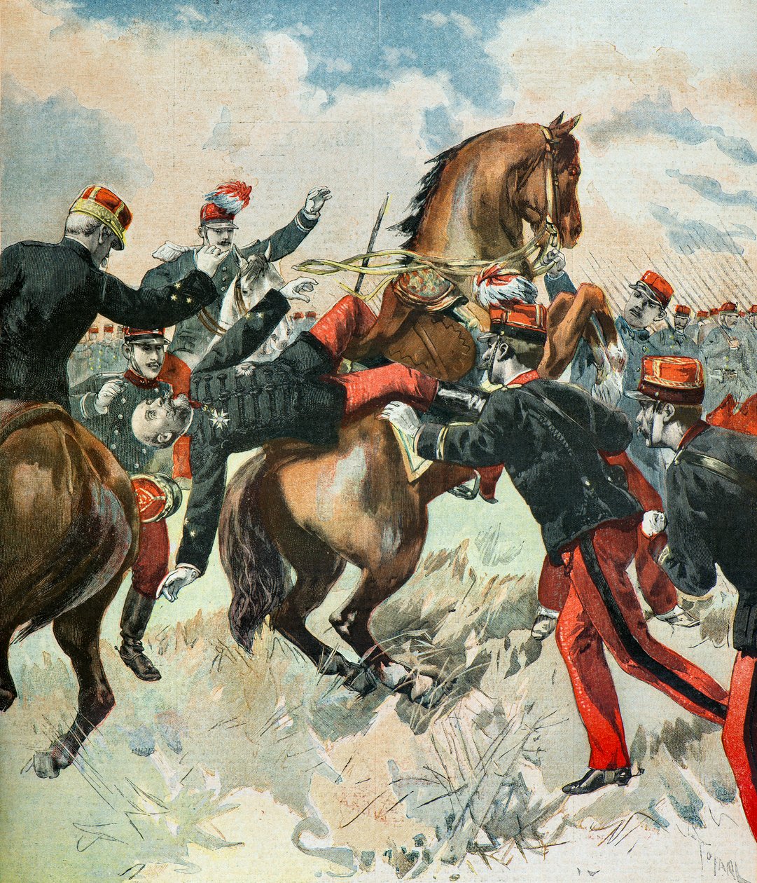 Der Tod von General Theophile Ferron von Oswaldo Tofani