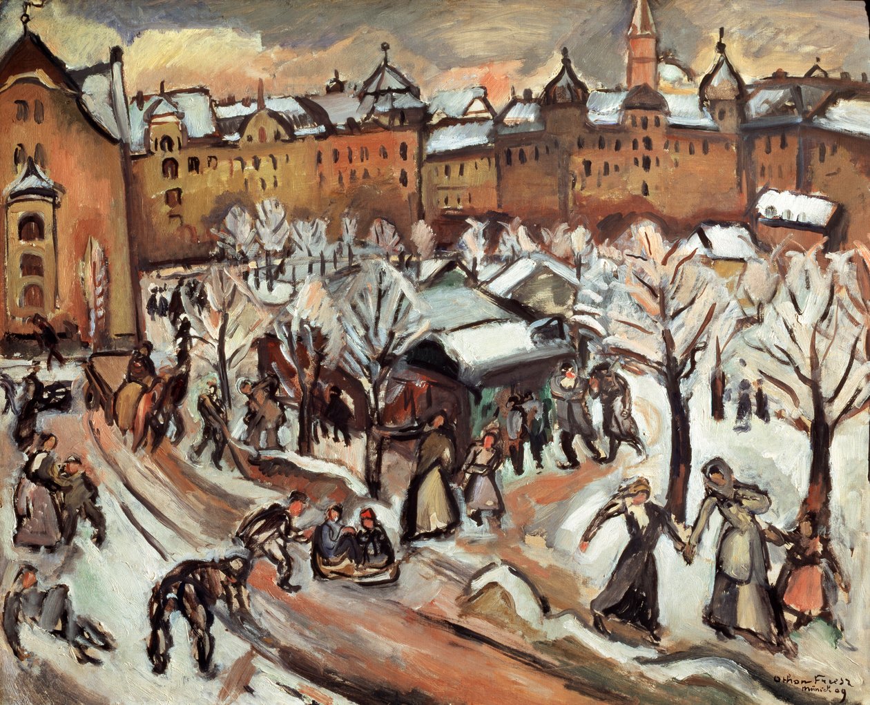 Schnee in München, 1909 von Othon Friesz