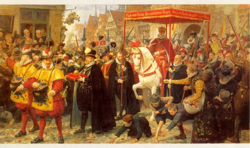 Krönung von Christian IV. 1596 von Otto Bache
