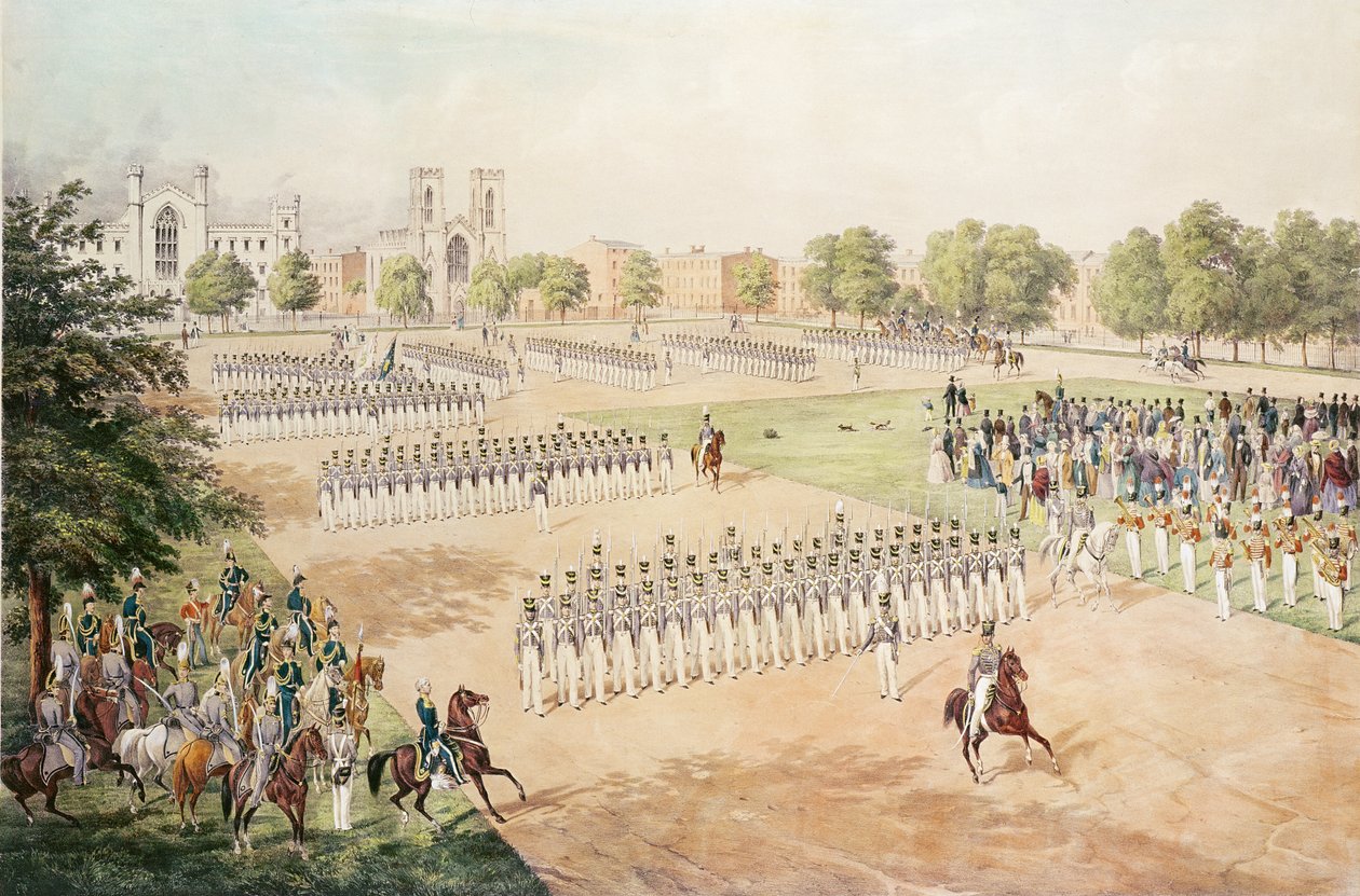 Nationalgarde des 7. Regiments NYSM, graviert von C. Gildemeister, 1852 von Otto Botticher