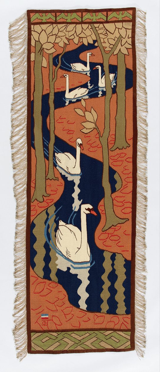 Fünf Schwäne von Otto Eckmann
