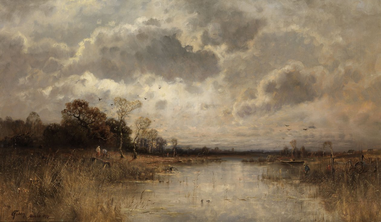 Weite Moorlandschaft von Otto Fedder