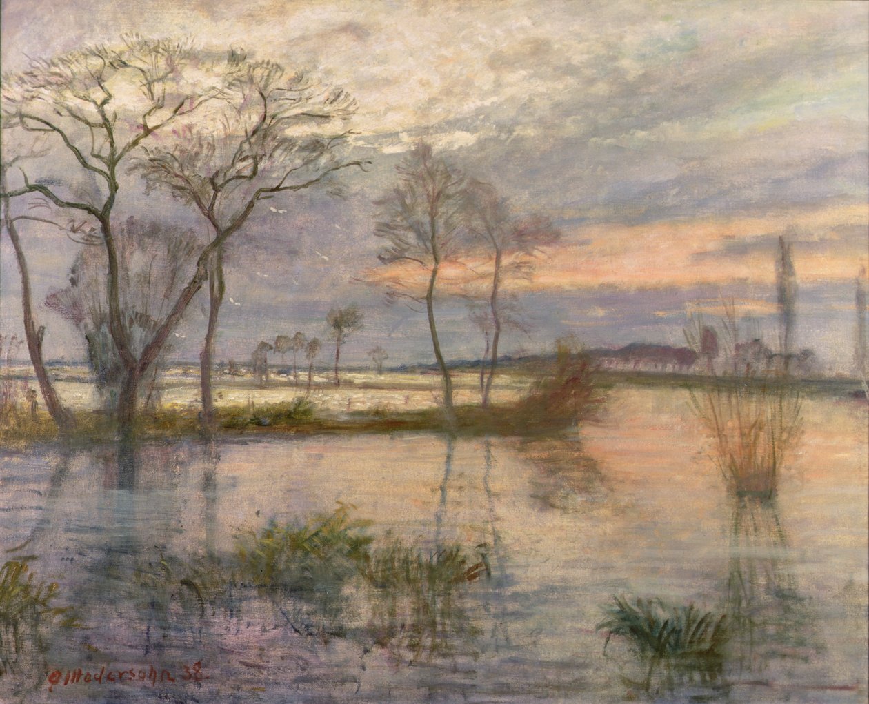Abend an der Wümme von Otto Modersohn