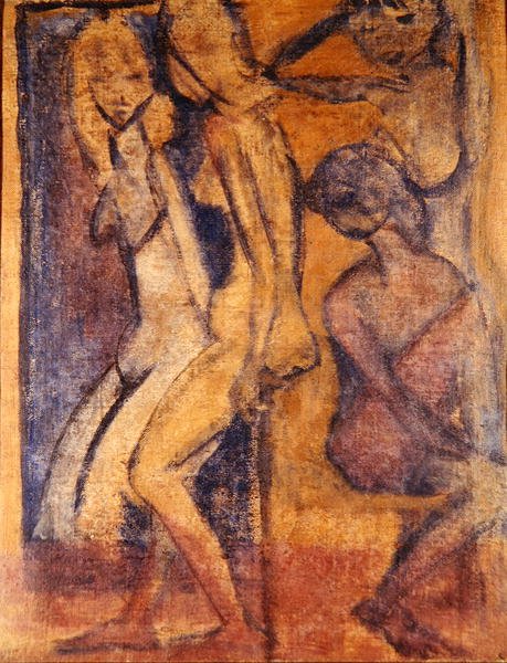 Drei Mädchen, 1922 von Otto Mueller