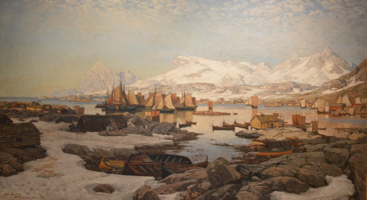 Frühlingstag in Lofoten von Otto Sinding