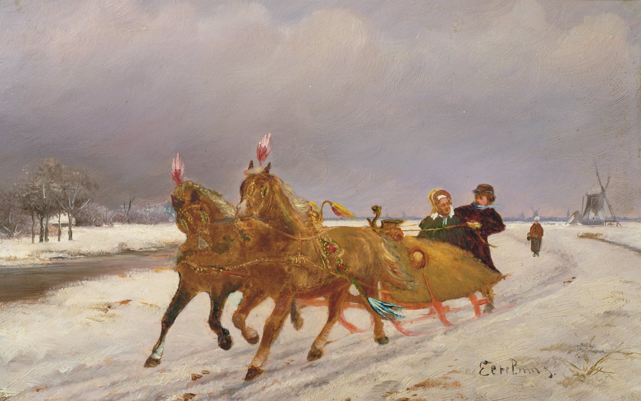 Troika im Schnee von Otto Eerelman