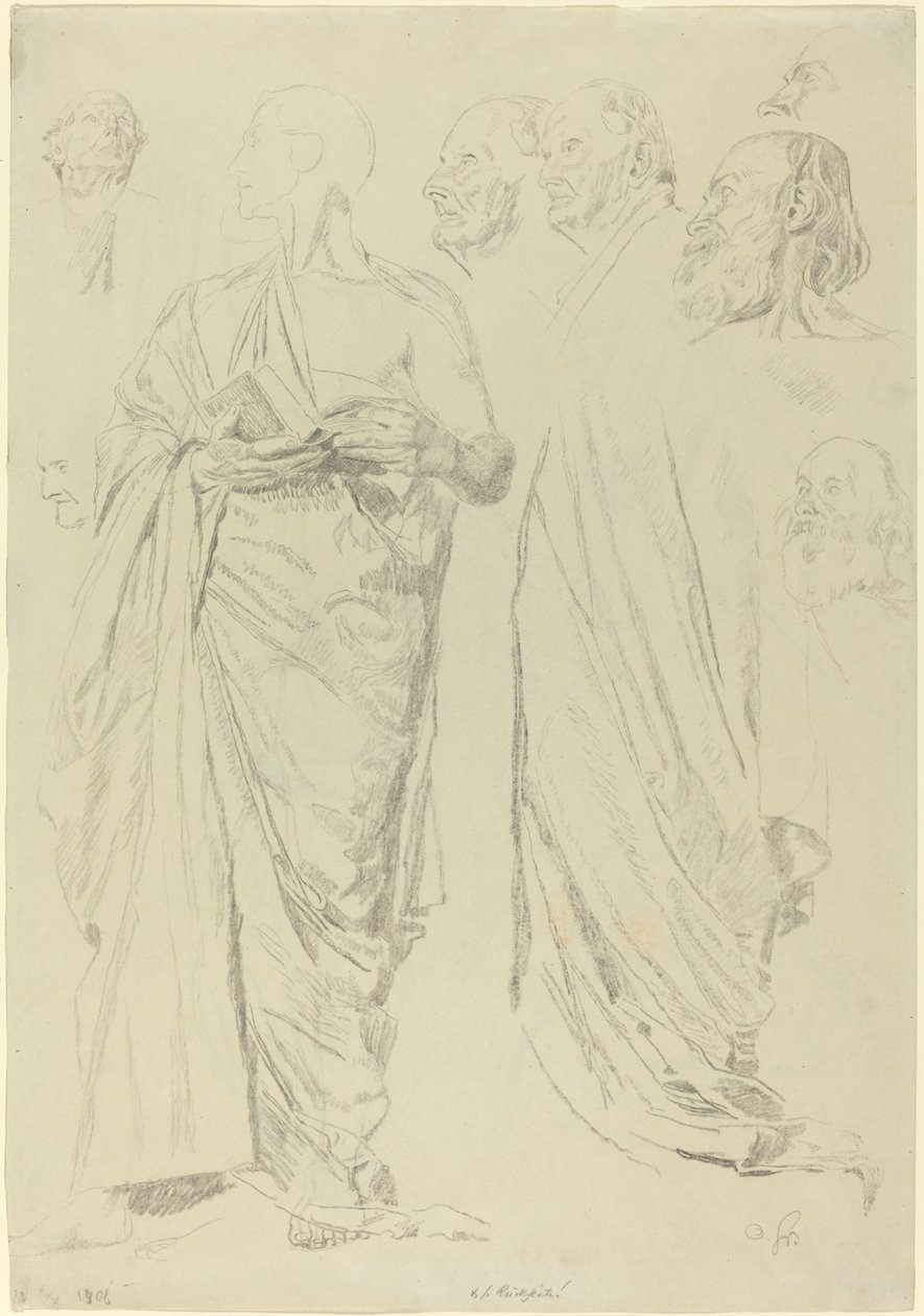 Studien von Männern in Togas von Otto Greiner