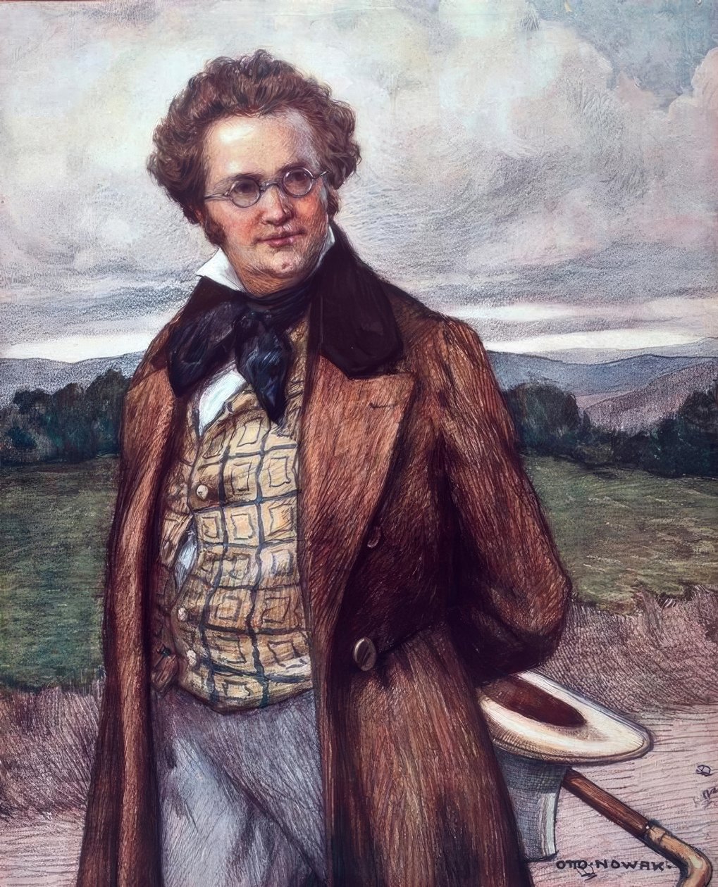 Schubert als Spaziergänger von Otto Robert Nowak