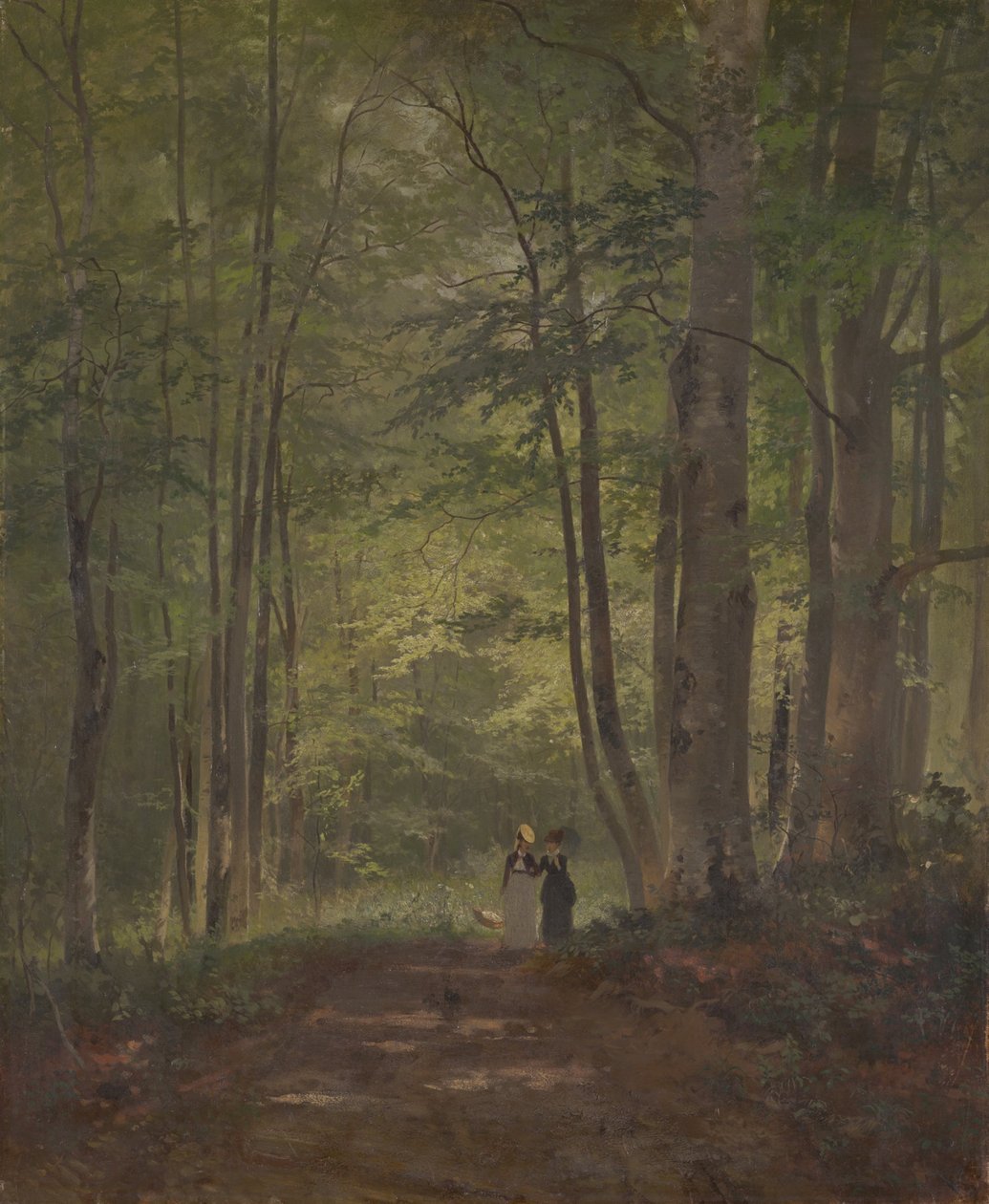 Waldinneres mit Staffage von Otto Seitz