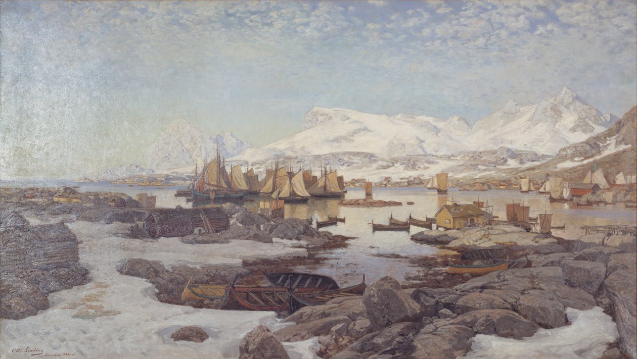 Frühlingstag in Lofoten von Otto Sinding