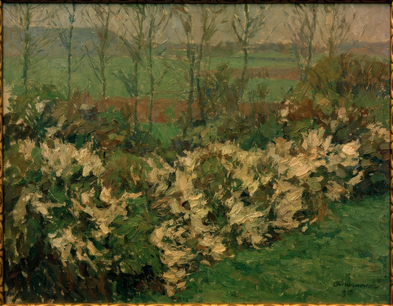 Weißdornhecke von Otto Ubbelohde
