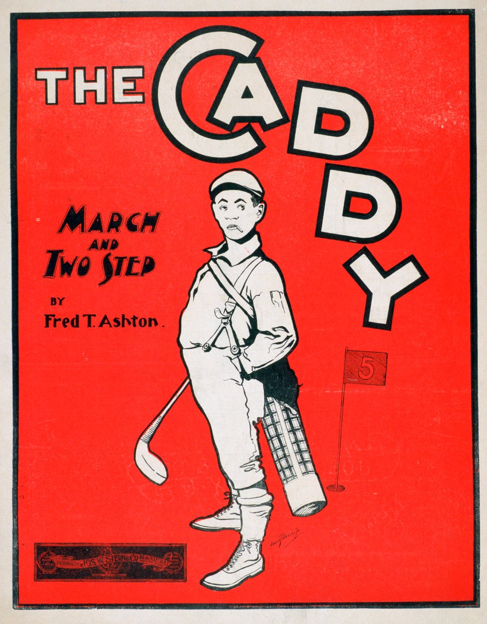 Der Caddy, Notenblatt, 1900 von Owen T Reeves