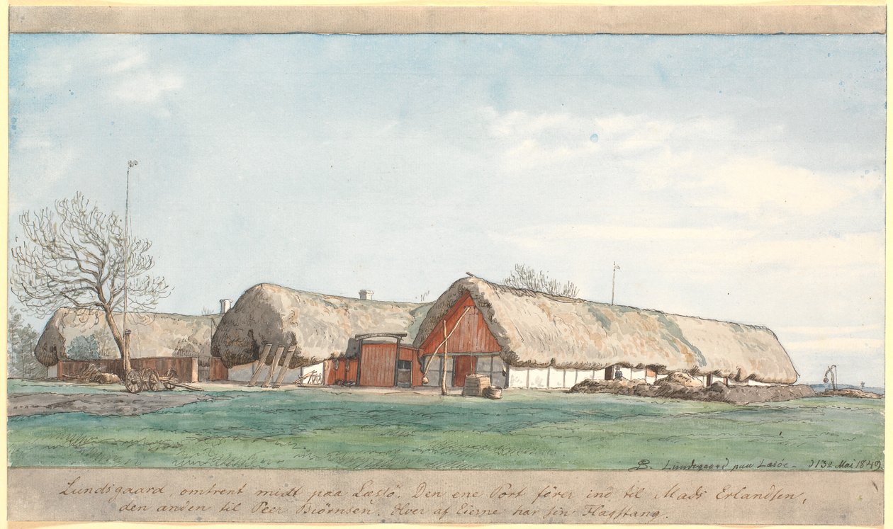 Lundsgaard etwa in der Mitte von Læsø von P.C. Skovgaard