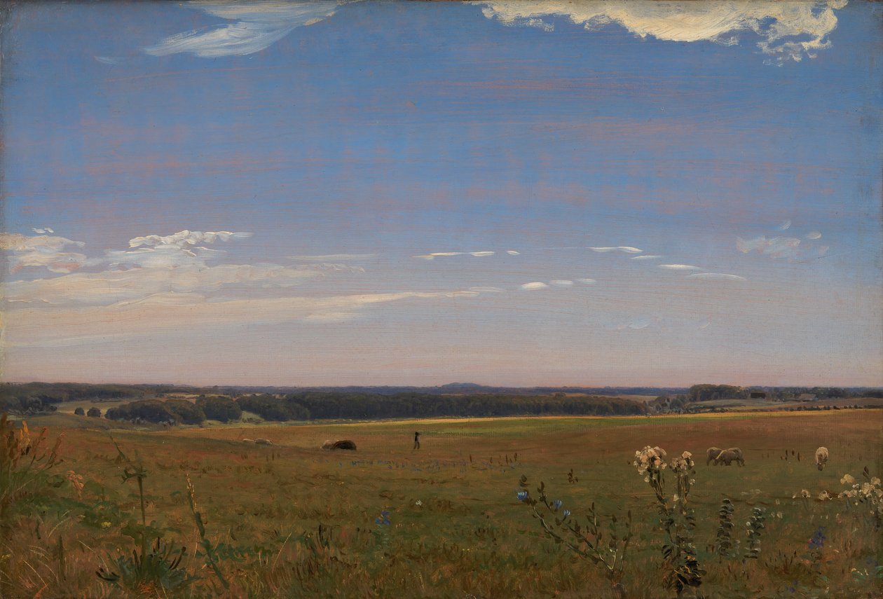 Blick auf das Herrenhaus Beldringe von P.C. Skovgaard