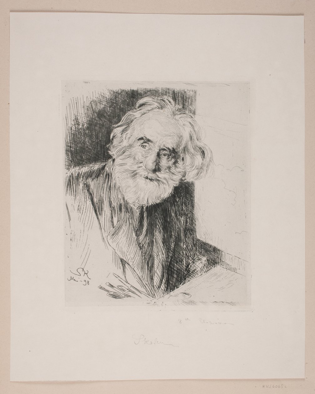 Porträt von Vilhelm Kyhn von Peder Severin Krøyer
