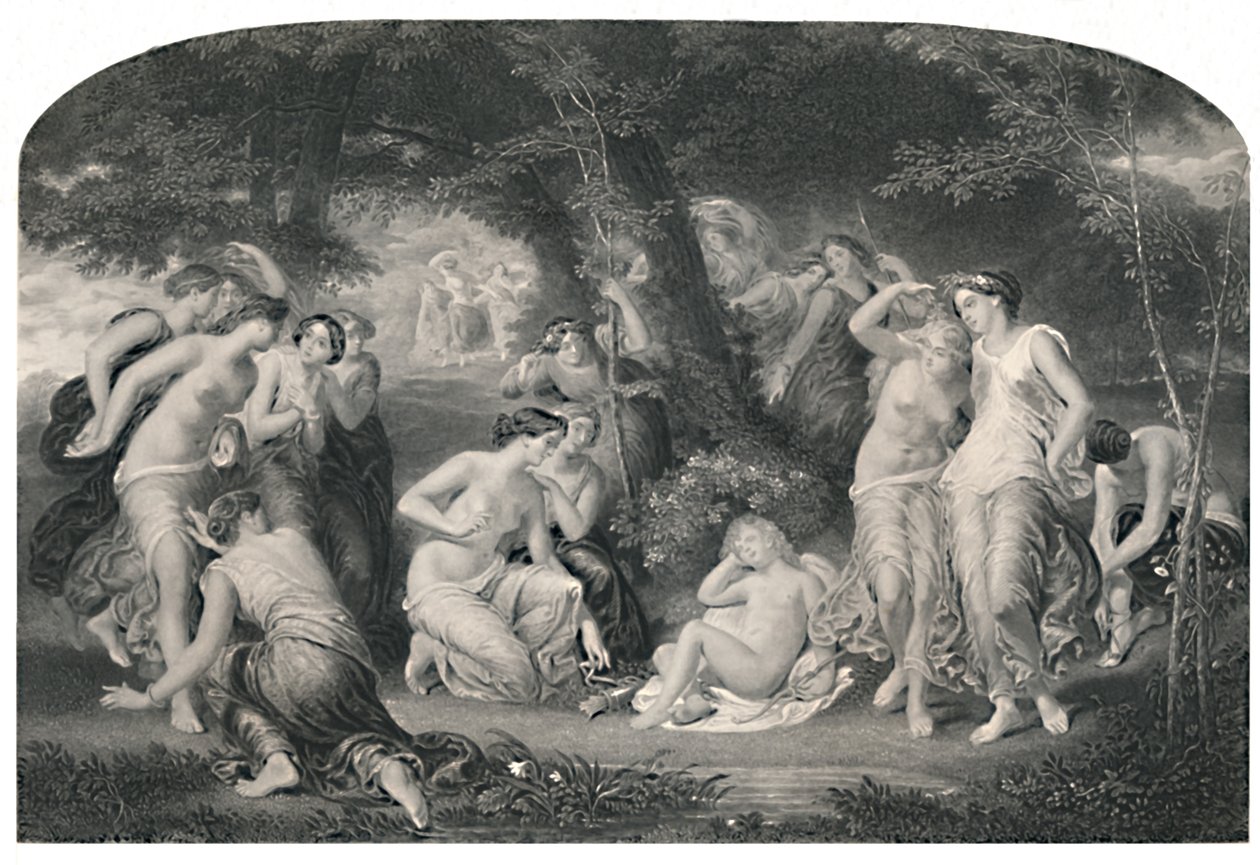 Entwaffnung des Cupido Sonett Cliv., ca. 1870 von P. Lightfoot