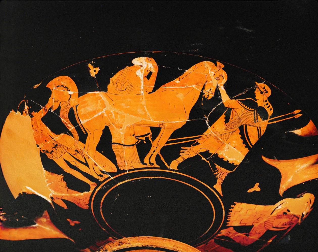 Abreise eines Kriegers von Painter Pistoxenos