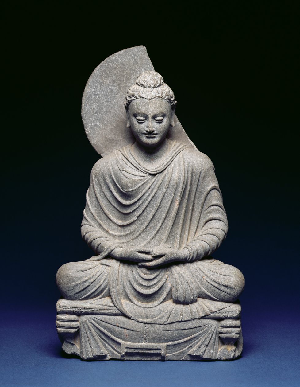 Sitzender Buddha, Gandhara, 1.-3. Jahrhundert n. Chr. von Pakistani School