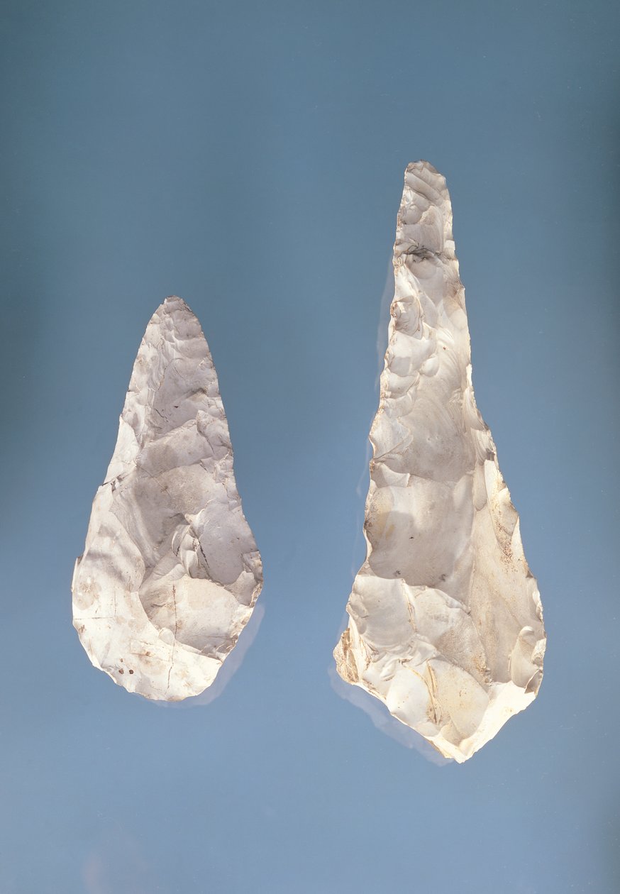 Zweiseitige Klingen, Unteres Acheuléen (Feuerstein) von Paleolithic