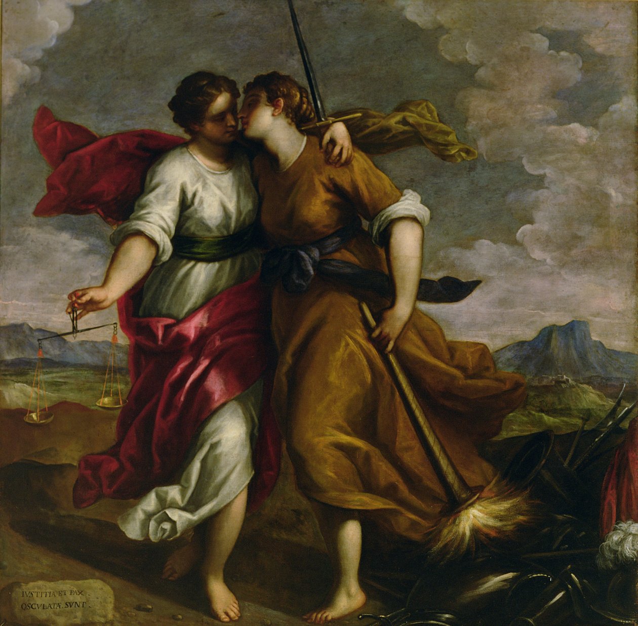 Gerechtigkeit und Frieden von Palma Il Giovane