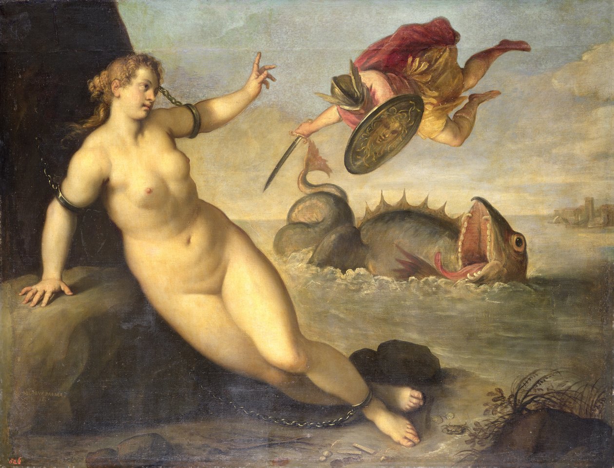 Perseus rettet Andromeda, ca. 1610 von Palma Il Giovane