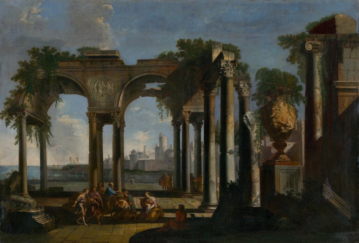 Der heilige Paulus predigt in Campagna, ca. 1735 von Pannini