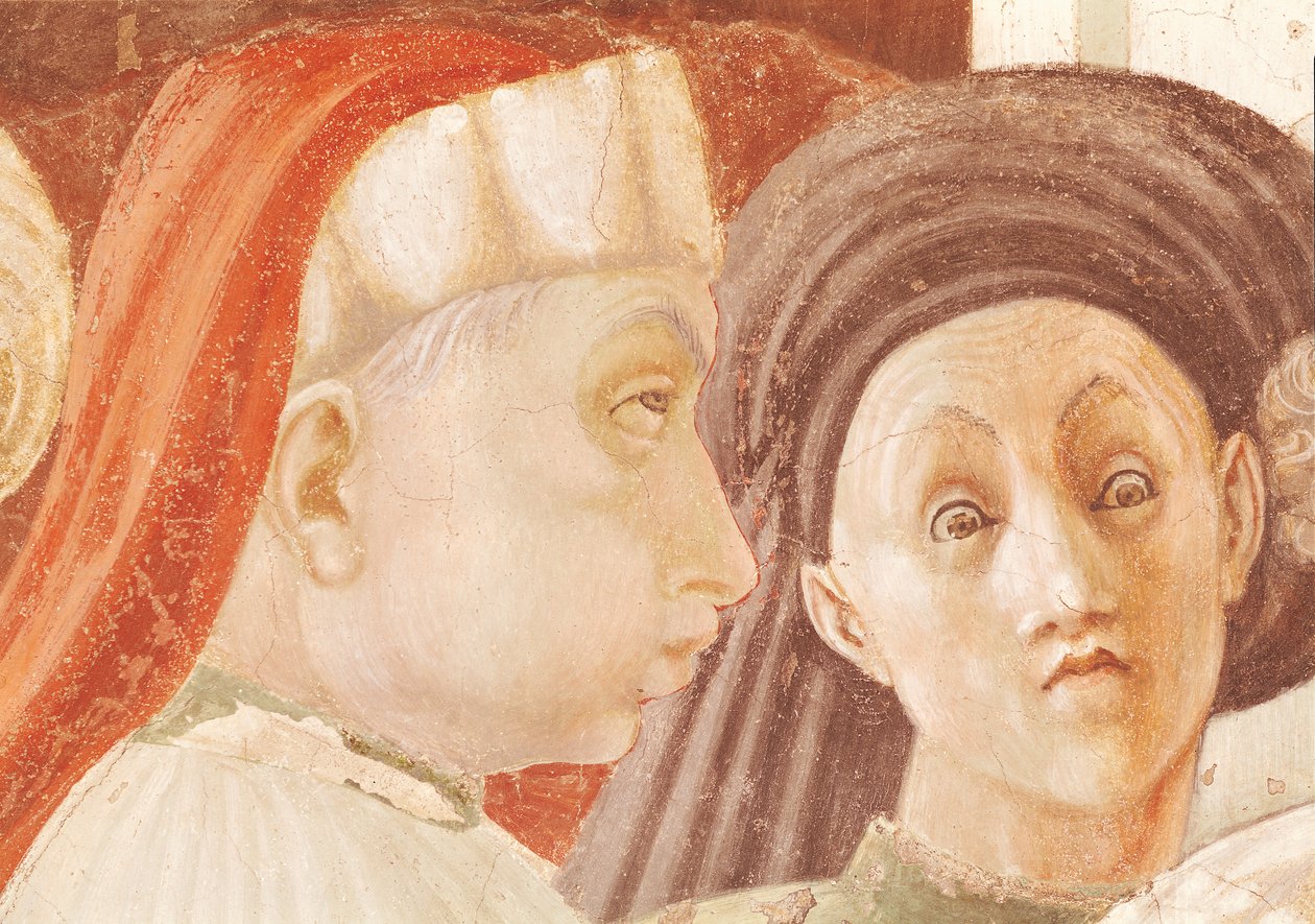 Der Streit des Hl. Stephanus, 1433-34 (Detail) von Paolo Uccello