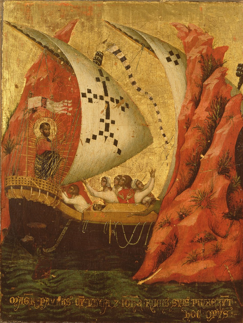 Die Erscheinung des Heiligen Markus, aus dem Panel der Pala Feriale, 1345 von Paolo Veneziano