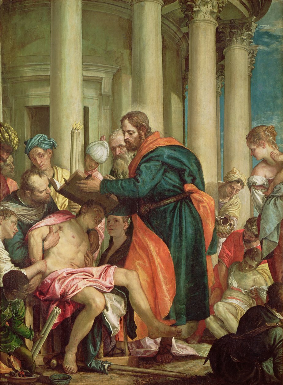 Das Wunder des Heiligen Barnabas, ca.1566 von Paolo Veronese