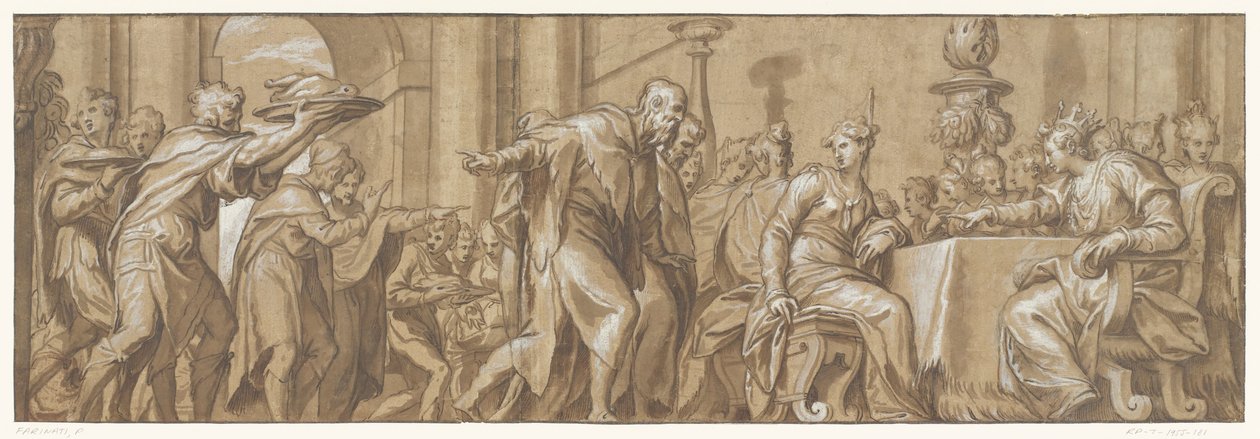 Mahlzeit der Königin Vasthi von Paolo Farinati