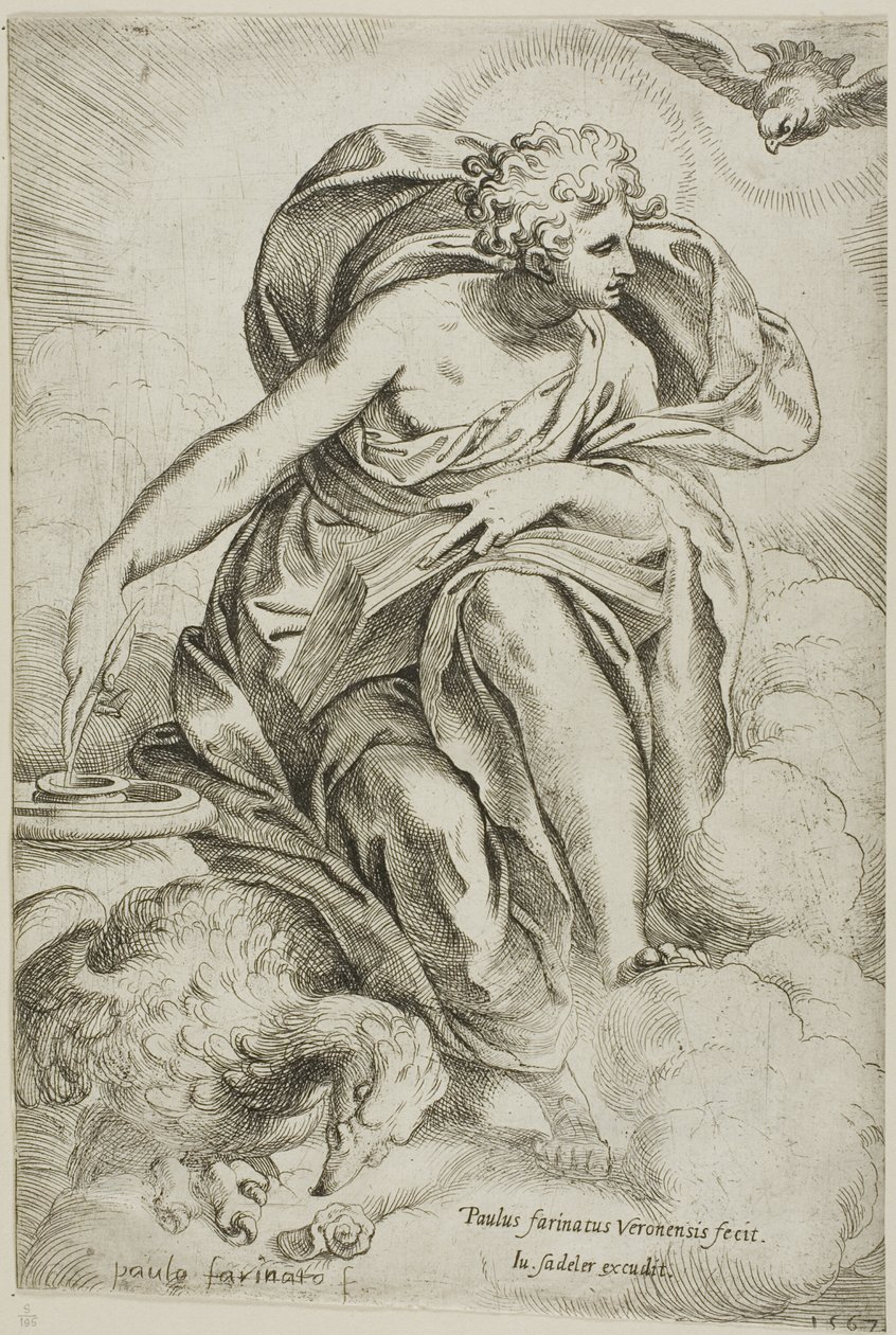 Sankt Johannes der Evangelist von Paolo Farinati