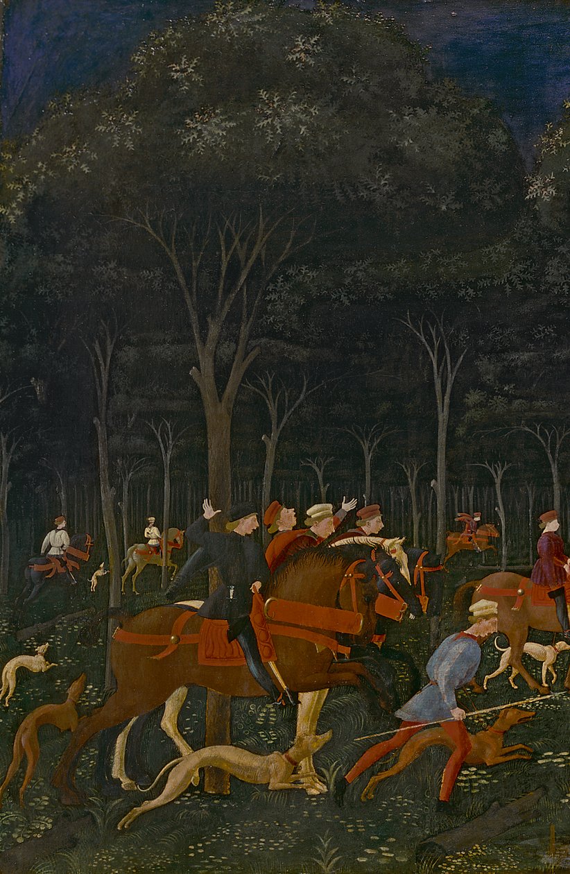 Die Jagd im Wald, ca. 1465-70 von Paolo Uccello