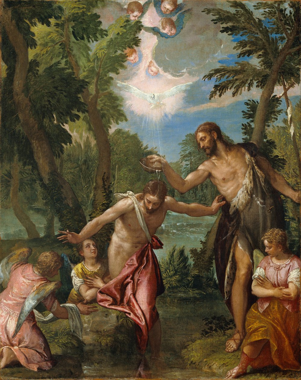 Die Taufe Christi von Paolo Veronese