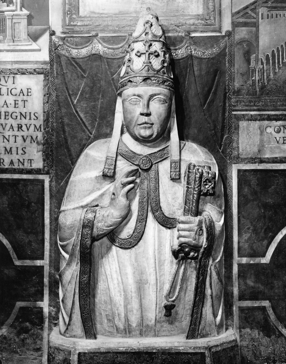 Papst Benedikt XII. (gest. 1342) von Paolo da Siena