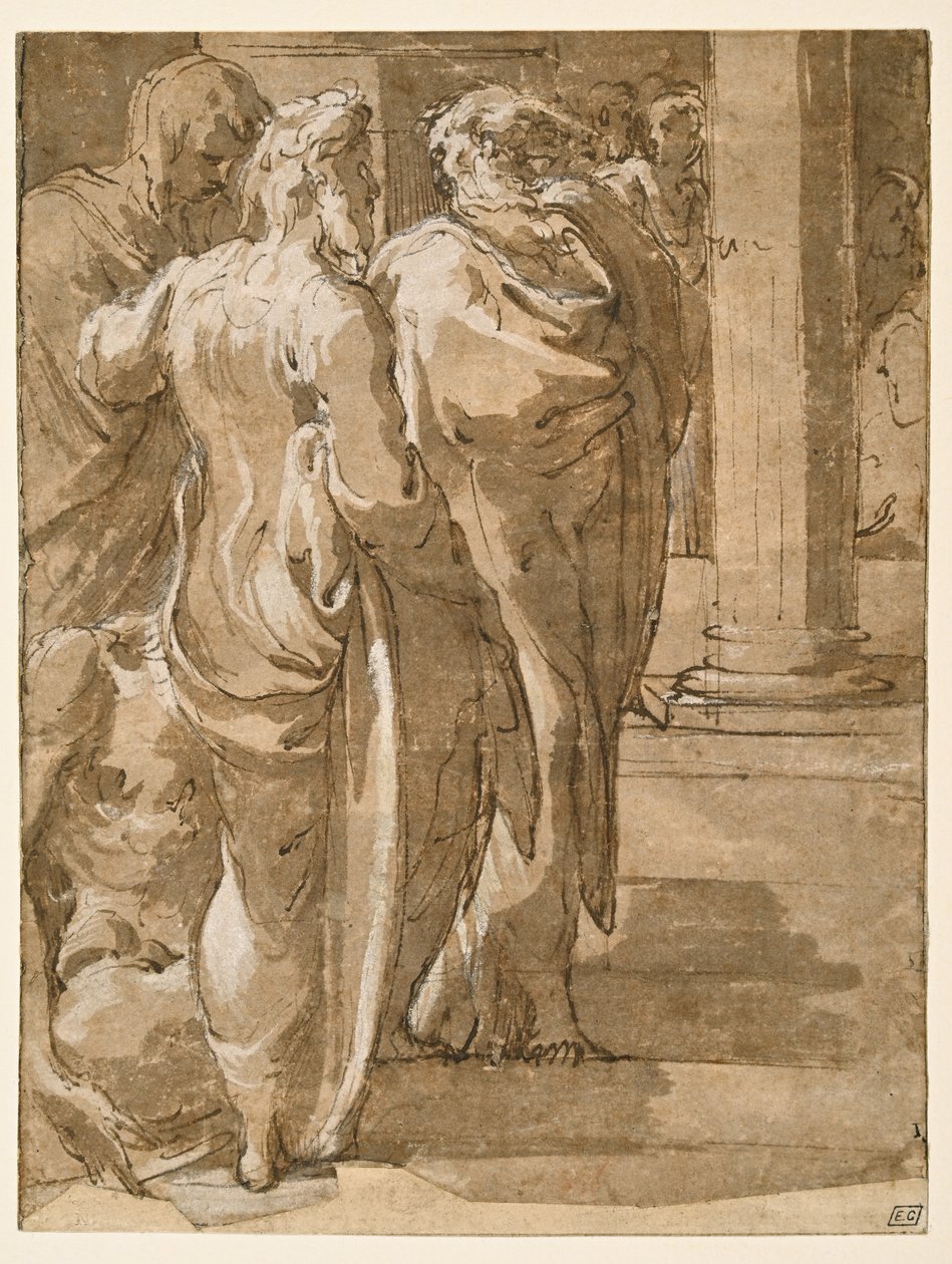 Heilung des Lahmen von Parmigianino
