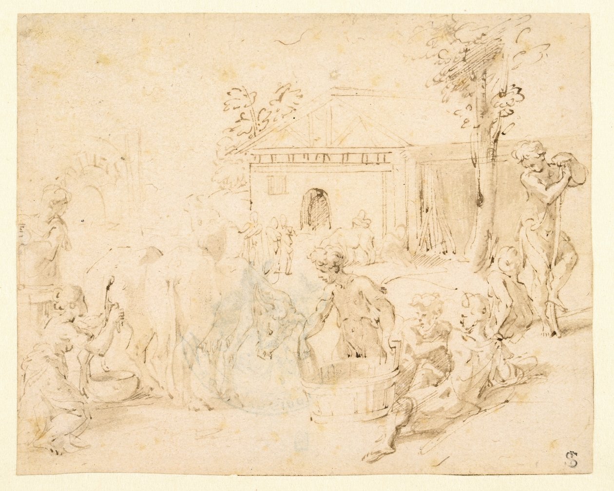 Ländliche Szene von Parmigianino