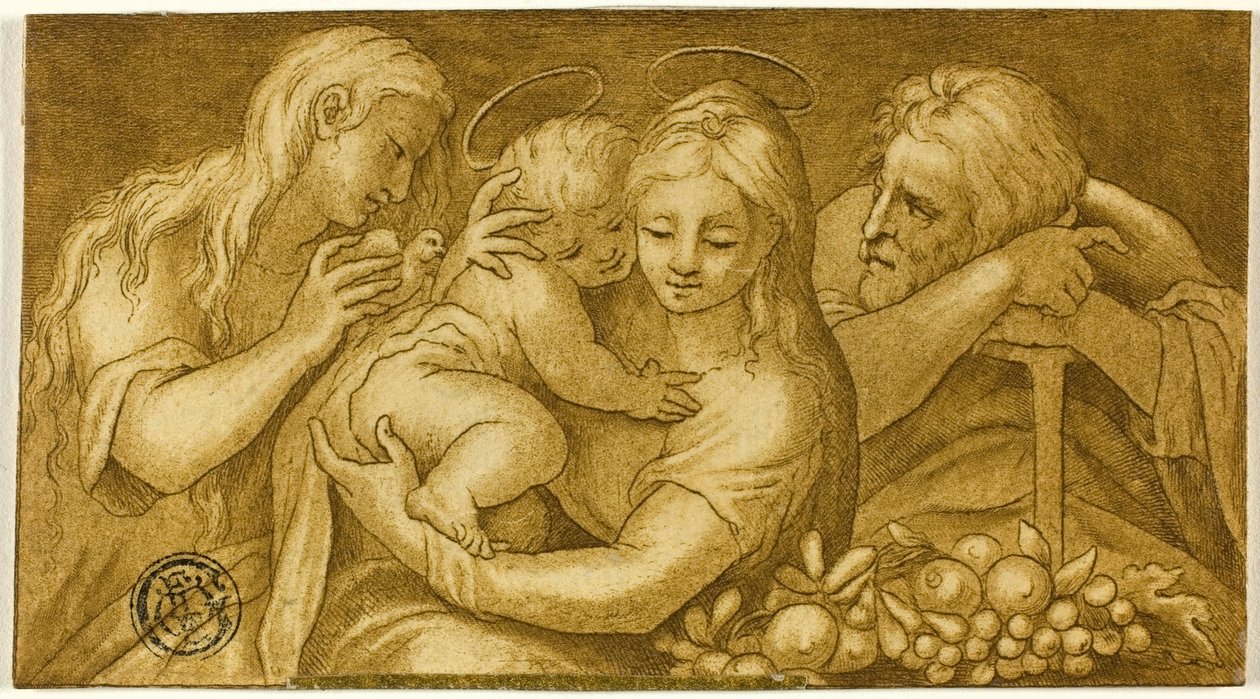 Heilige Familie mit Maria Magdalena von Parmigianino