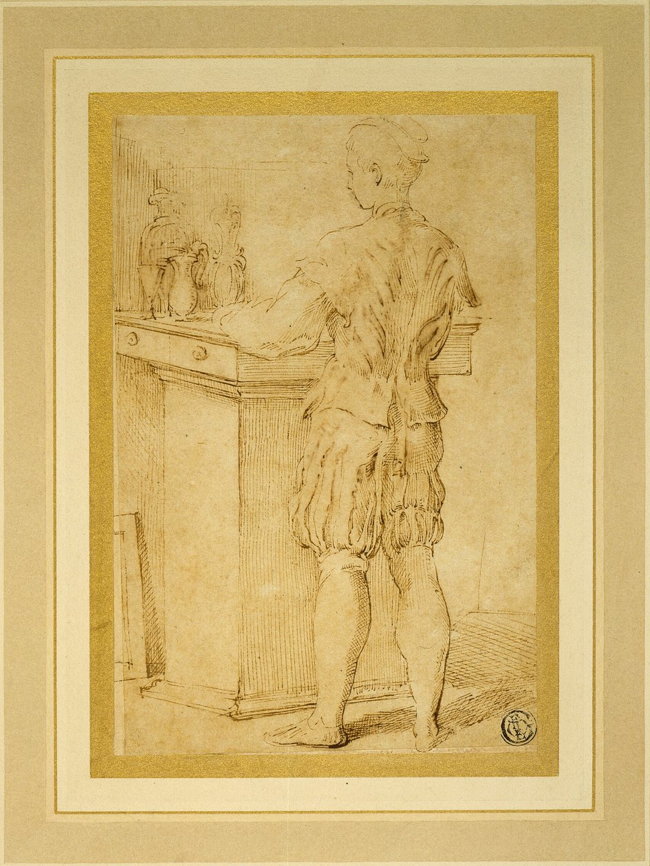 Page, der Wein serviert oder Der Lehrling des Malers von Parmigianino
