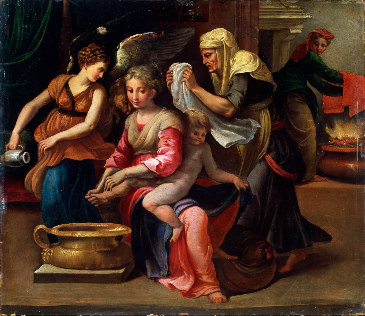 Das Kinderbad, 16. Jahrhundert von Parmigianino