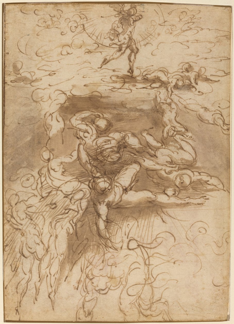 Der Sturz der rebellischen Engel von Parmigianino