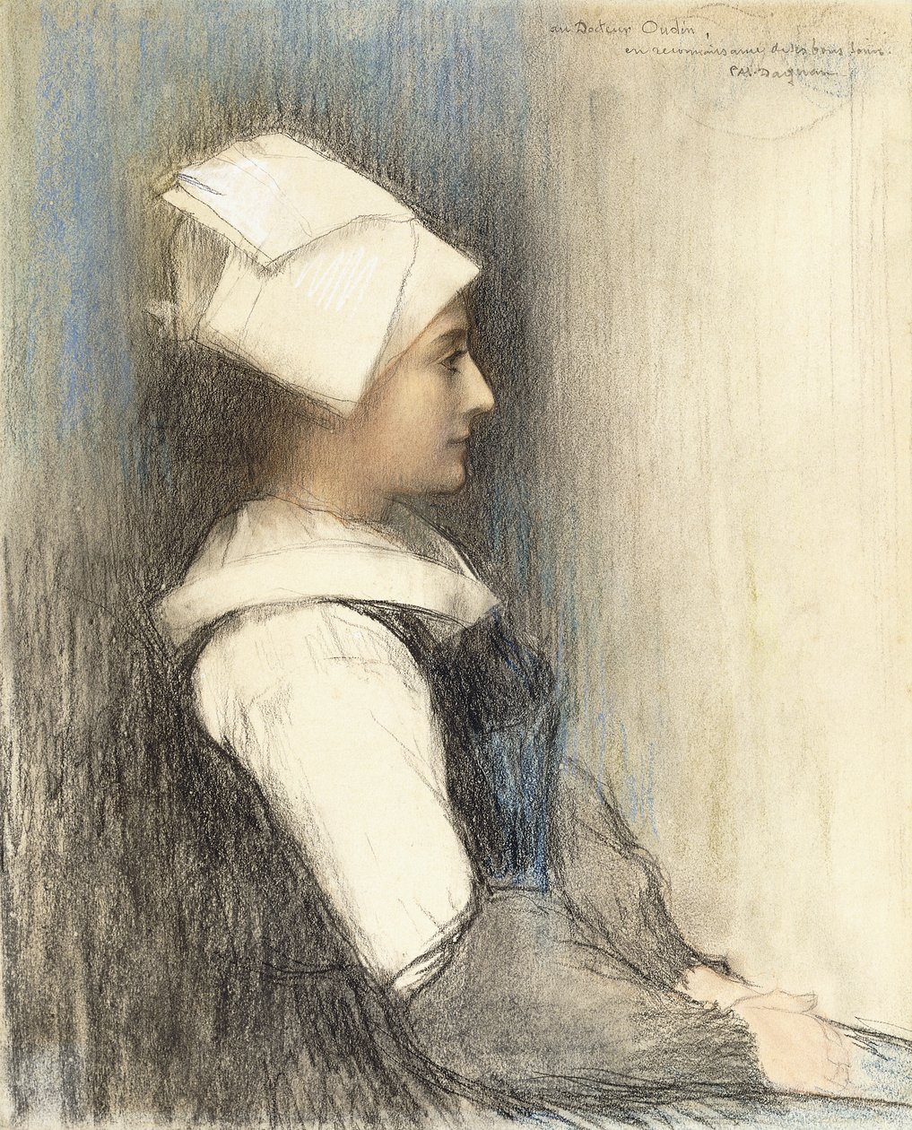 Ein bretonisches Mädchen von Pascal Adolphe Jean Dagnan Bouveret